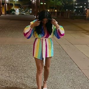 Gorgeous GABRIELLE SEQUIN ROBE.